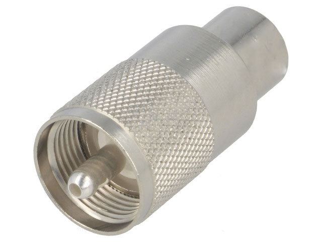 UHF(PL-259) hanstik til RG213/U, Delrin isolator (twist-on)