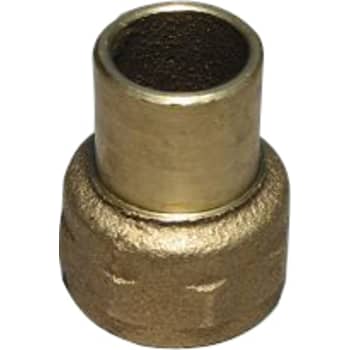 15 mm x 1/2" Lodde overgang nippel/muffe