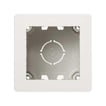 Simon 270 udvendig  underlag 1 modul med montageramme mat hvid