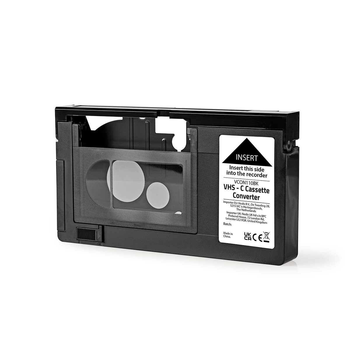 VHS-C til VHS båndadapter (Elektrisk styret)