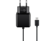 USB-C netadapter - 5Vdc 3A 15W, Sort (1,5m)
