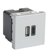 Arteor dobbelt USB type C + A 3A 15W magnesium