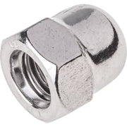 Topmøtrik M12, A4, DIN 1587, 6-kant