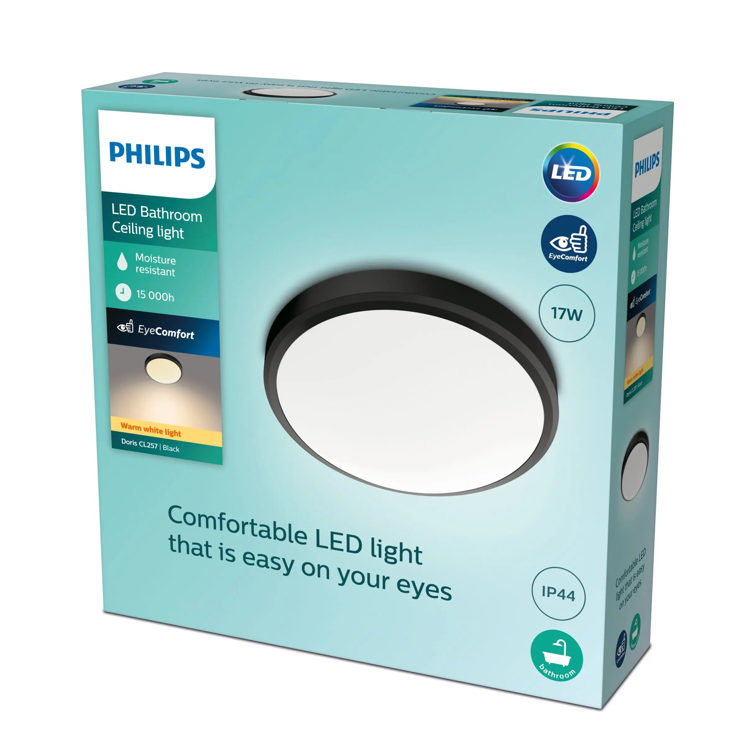 DORIS CL257 EC RD 17W 27K B HV IP44 06