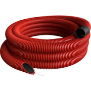 Kabelrør Flex HDPE Ø40/31 50M 450N Rød