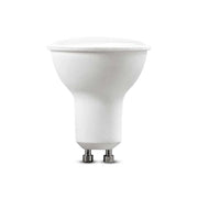 6-pak 4,5W GU10 Spotlight med Hvidt Plastik og Mælkeagtigt Dæksel, 6500K, 110D, 400lm, RA80