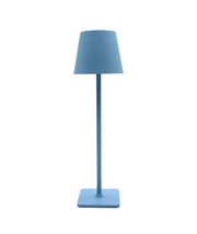 Opladelig LED bordlampe, Lyseblå, touch dæmpbar