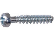 Skrue til plast - 2,5 x 20mm, PH1, Forzinket stål (20 stk.)