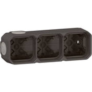 PLEXO 55 IP55 underlag 6 modul membran, antracit