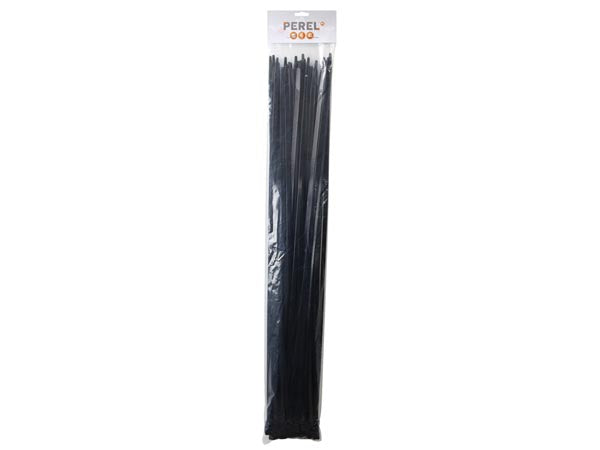Kabelstrips - 9x750mm, Sort (50 stk.)