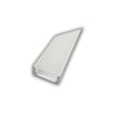Alu profil 8 hvid med opal cover - 2,5 m