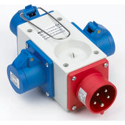 Forgrener CEE 400V 16A-3xCEE 230V 16A
