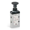 Manually operated valve-3/2  NC- 1/8 - push pull knob-spring338-915  MAN. VALVE SER. 3