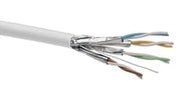 Datakabel KAT6A U/FTP LSF/OH IEC 332.1 - Euro Class Eca dobbelt hvid T500 Leviton (Brand-Rex)