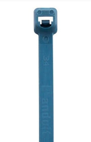 Kabelbinder nylon 6.6 blå detekterbar antibakteriel varmestabiliseret 4,8X186MM