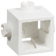 Dåse for blank mur hvid