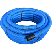 Evodrain 90/76 mm PE-drænrør med 1,4 x 13,20 mm slids, 50 m, blå