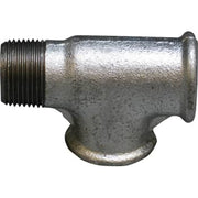 3/4" Galvaniseret tee m/udvendig gevind hoved