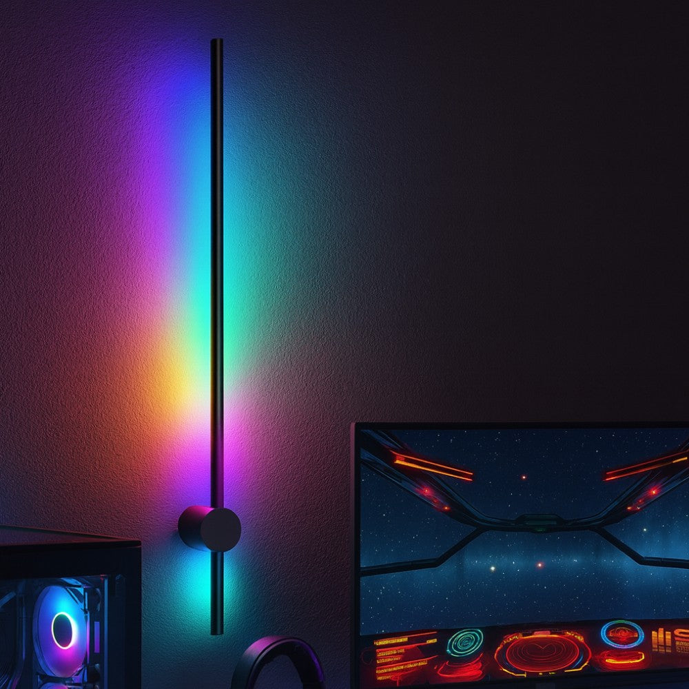 80cm RGBIC justerbar væglampe med Bluetooth og USB-port - 10W, 5V input