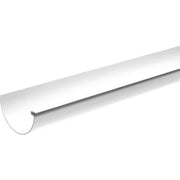Plastmo tagrende, 12", hvid, 6 meter
