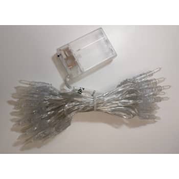IrisLights Lyskæde Trsp Led med 35 Lys, til batteri, 150cm+240cm