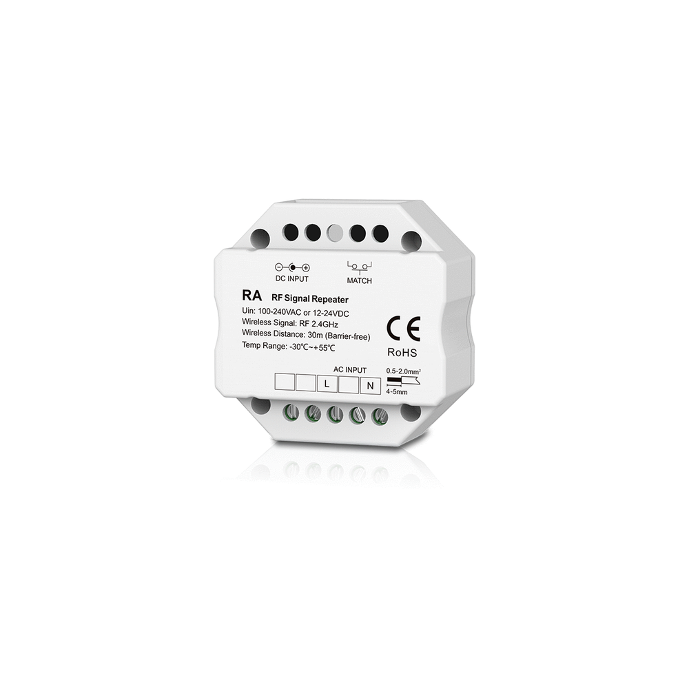 LEDlife rWave signalforstærker - RF, 230V, til brug med 12V/24V LED-lysprodukter