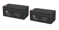 Bly Akku K2 12V-3,2 Ah T1 - 2 pak
