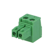 Indstik skrueterminal - 2P hun 3,5mm 0,5-1,5mm², Grøn