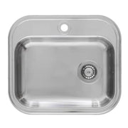 JUVEL BARENTS køkkenvask 480x340x145mm planl strainer/hh stål ru