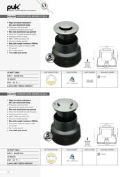 Hydrofloor micro 01 nedgravningsspots GU4 20W 12V