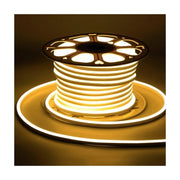 Hvid 8x16 CLIP-ON Neon Flex LED Strip - 9W pr. meter, IP67, 230V