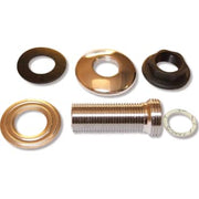 Tilgangsstykke ligeløbende 3/4"-1/2" 60 mm med roset