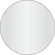 Loevschall Refine spejl med ramme, sort, Ø80 cm