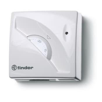 Rumtermostat 1 skifte, 16A, 230VAC, +7° til 30°