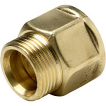 3/4" x 1/2" Overgang nippel/rørgevind-muffe dzr Alupex Wavin