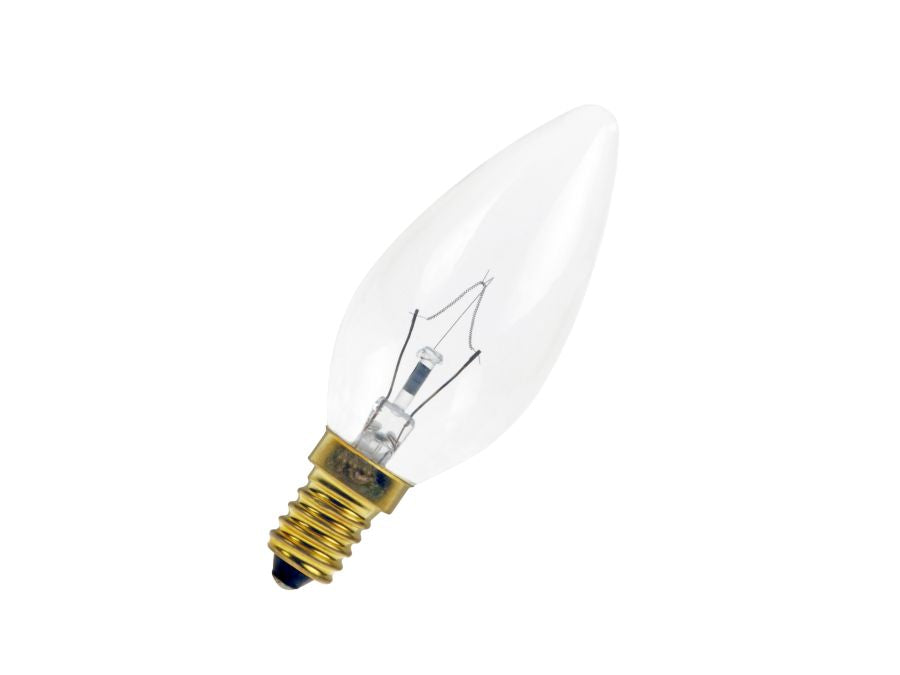 C35 Kertepære - 130V / 25W klar, E14 sokkel
