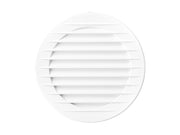 Rund ventilationsrist, ABS plast - Ø150mm, Hvid