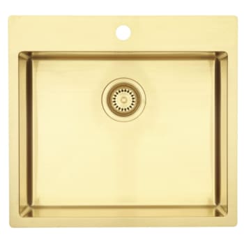Lavabo Kubus 540 Soft køkkenvask, messing
