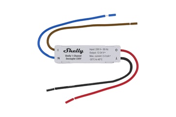 Shelly 1-Channel Decoupler 230V - AC til DC signalomformer