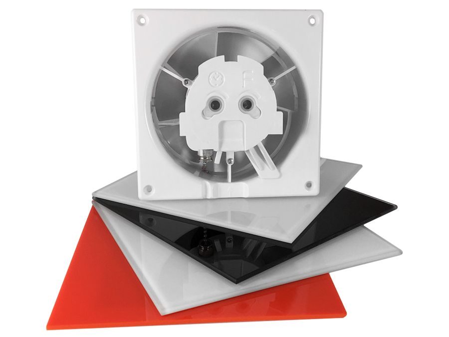 Ventilator - dRim Ø100, Standard, Kugleleje, 6W, 93m3/h