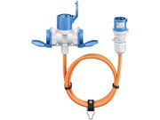 CEE adapterkabel - 3P han til 3P hun + 2 x Jord (5m)