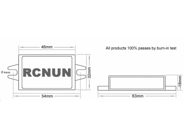 DC-DC step-down konverter - 12/24Vdc til 5Vdc 5A (IP68)