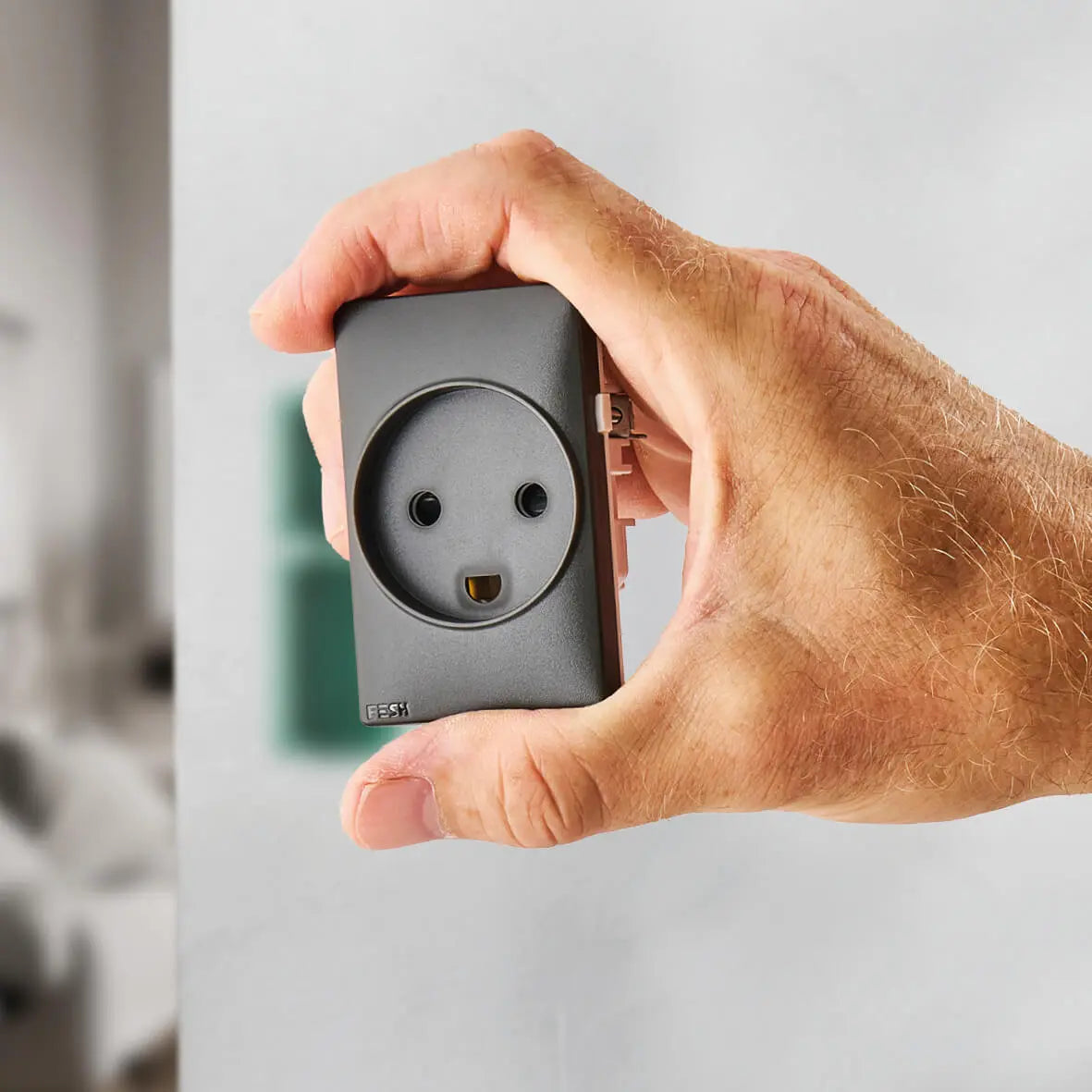 FESH SWITCH Curveline Stikudtag 1,5 m/j - Koksgrå