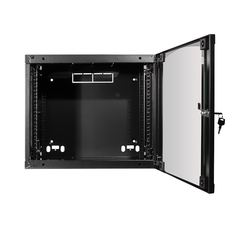 19" væg-rackskab - 15U B540xD450mm, Sort