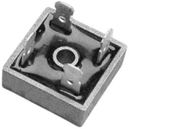 Brokobling, enkelt-fase, 400V 25A m. spadestik (KBPC2504)