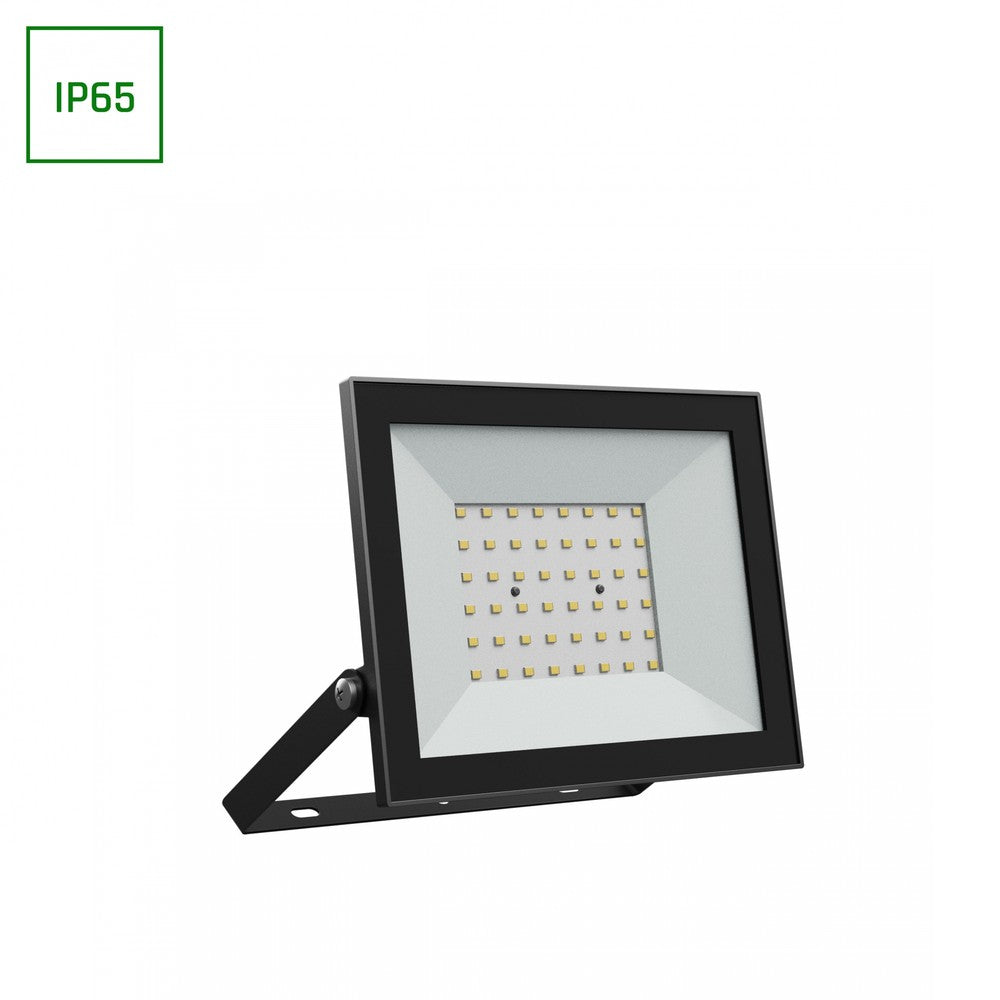 Noctis Lux 4 projektør 50W - varm hvid, 230V, IP65, sort - Ideel til udendørs belysning - 176x137x25mm