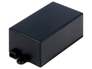 G1013 plastkabinet - Sort m. flanger (38x64x25mm)