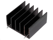 Køleplade - TO220/TO247 8,8K/W, m. printben (30x30x15mm)