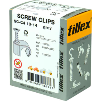CLIPS MED TX20 SKSC-C4 10-14MM GRÅ