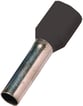 Isoleret terminalrør sort 1,5mm2 L=8mm